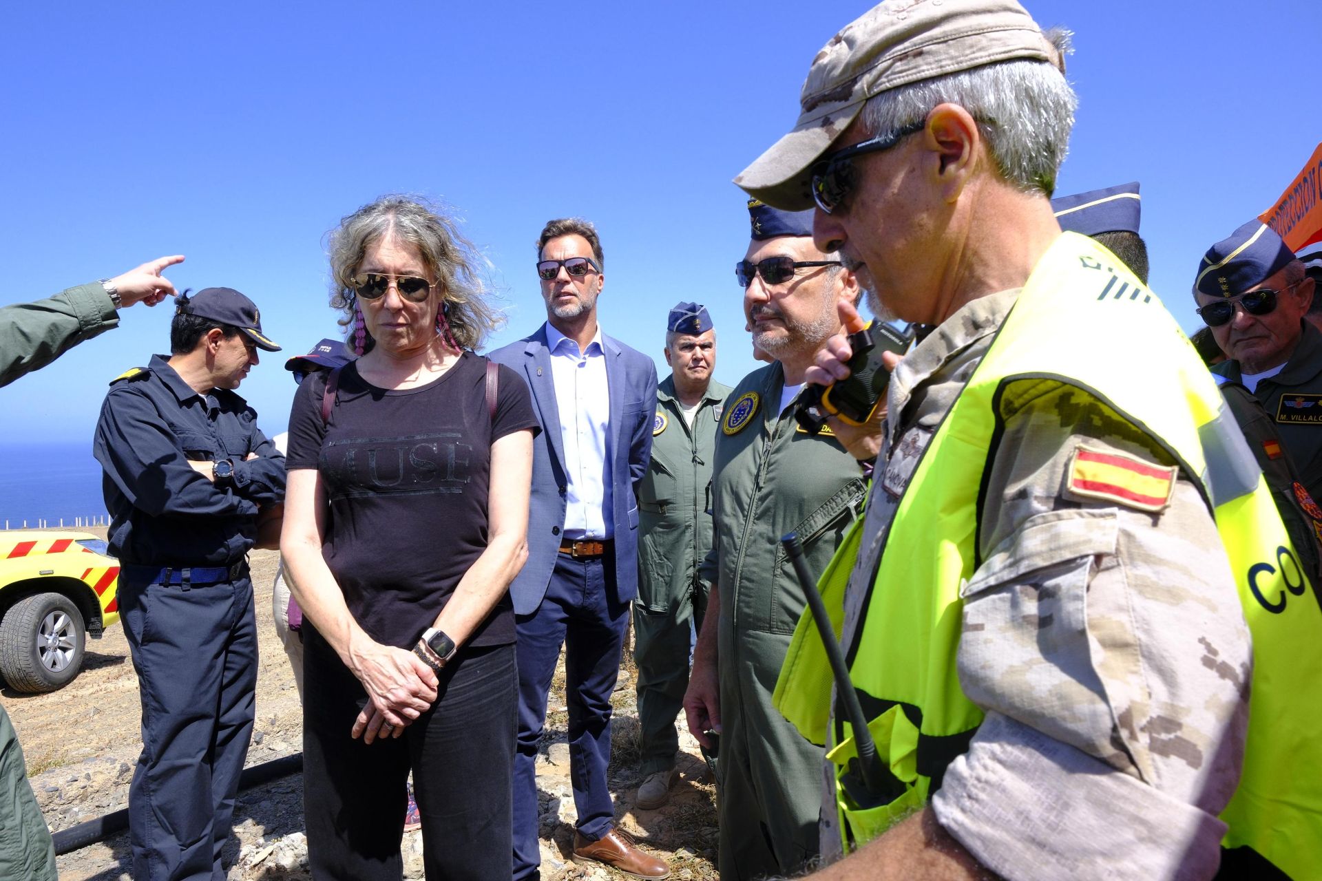 Mogán vive el simulacro de dos accidentes aéreos