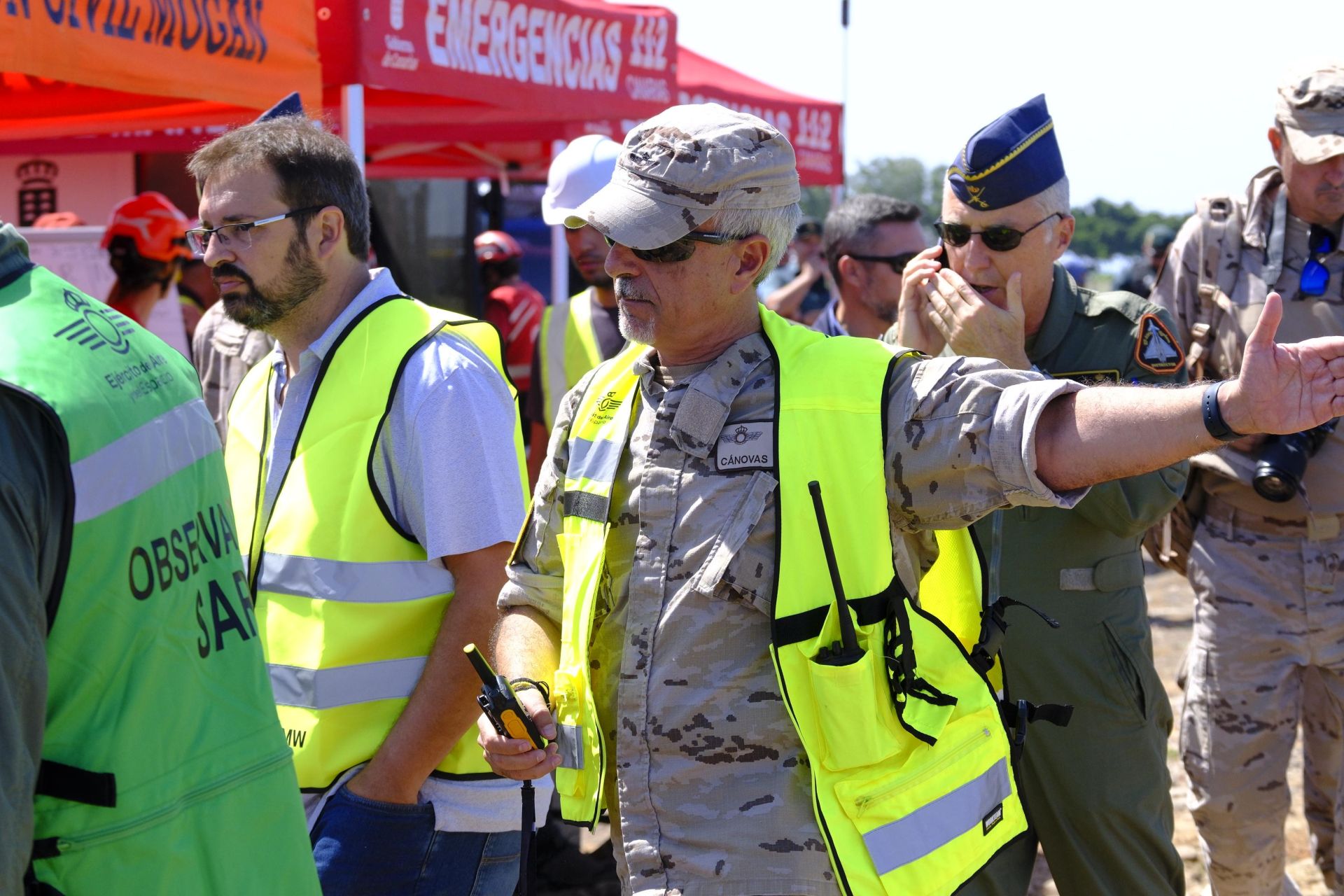Mogán vive el simulacro de dos accidentes aéreos