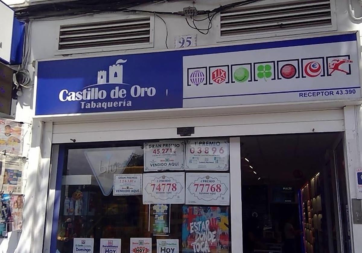 Una de las administraciones que vendió el boleto ubicada en Juan Rejón en Las Palmas de Gran Canaria.