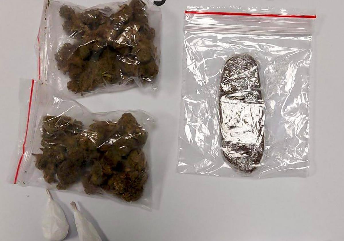Droga incautada en Mogán.