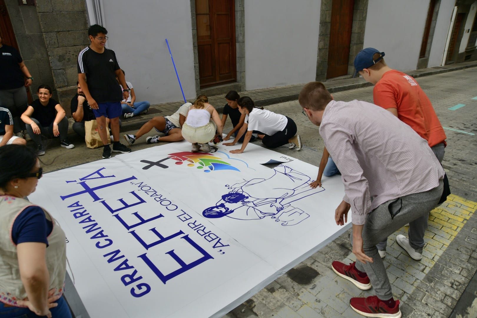 Alfombras llamativas para la celebración del corpus christi