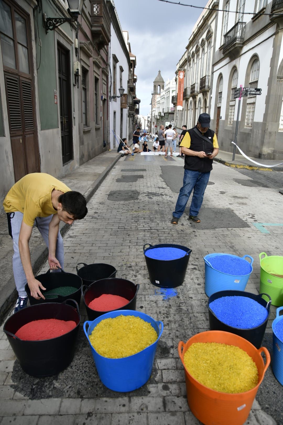 Alfombras llamativas para la celebración del corpus christi