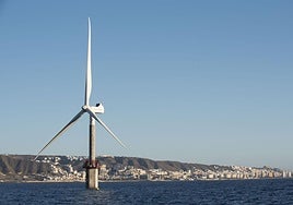 Molino eólico marino de Jinámar.