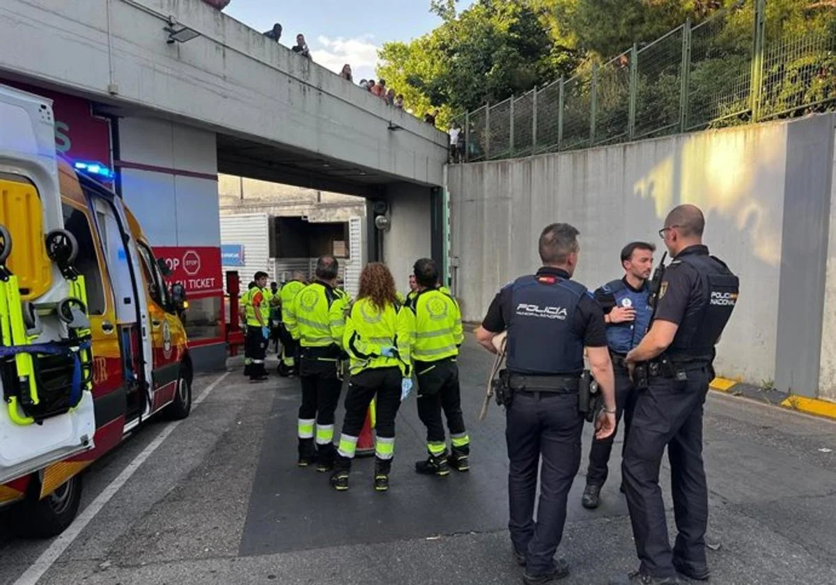 Imagen de la estación de Méndez Álvaro tras la agresión.