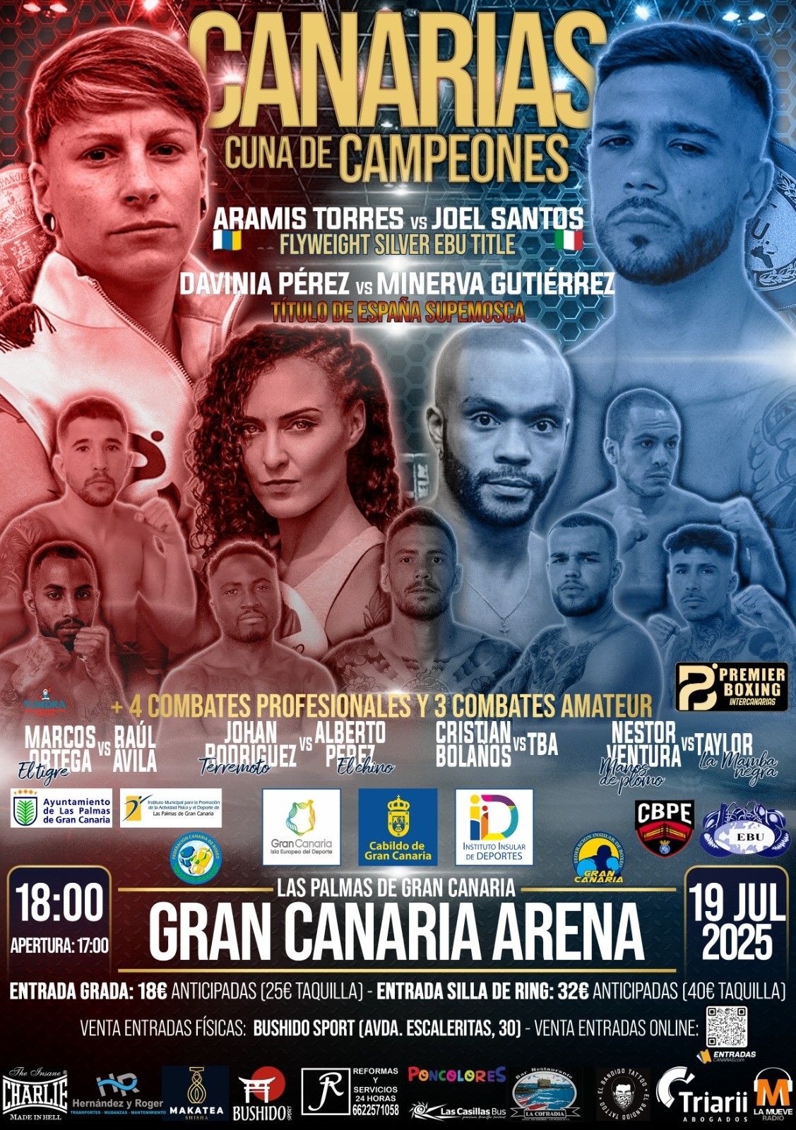 Cartel de la velada.