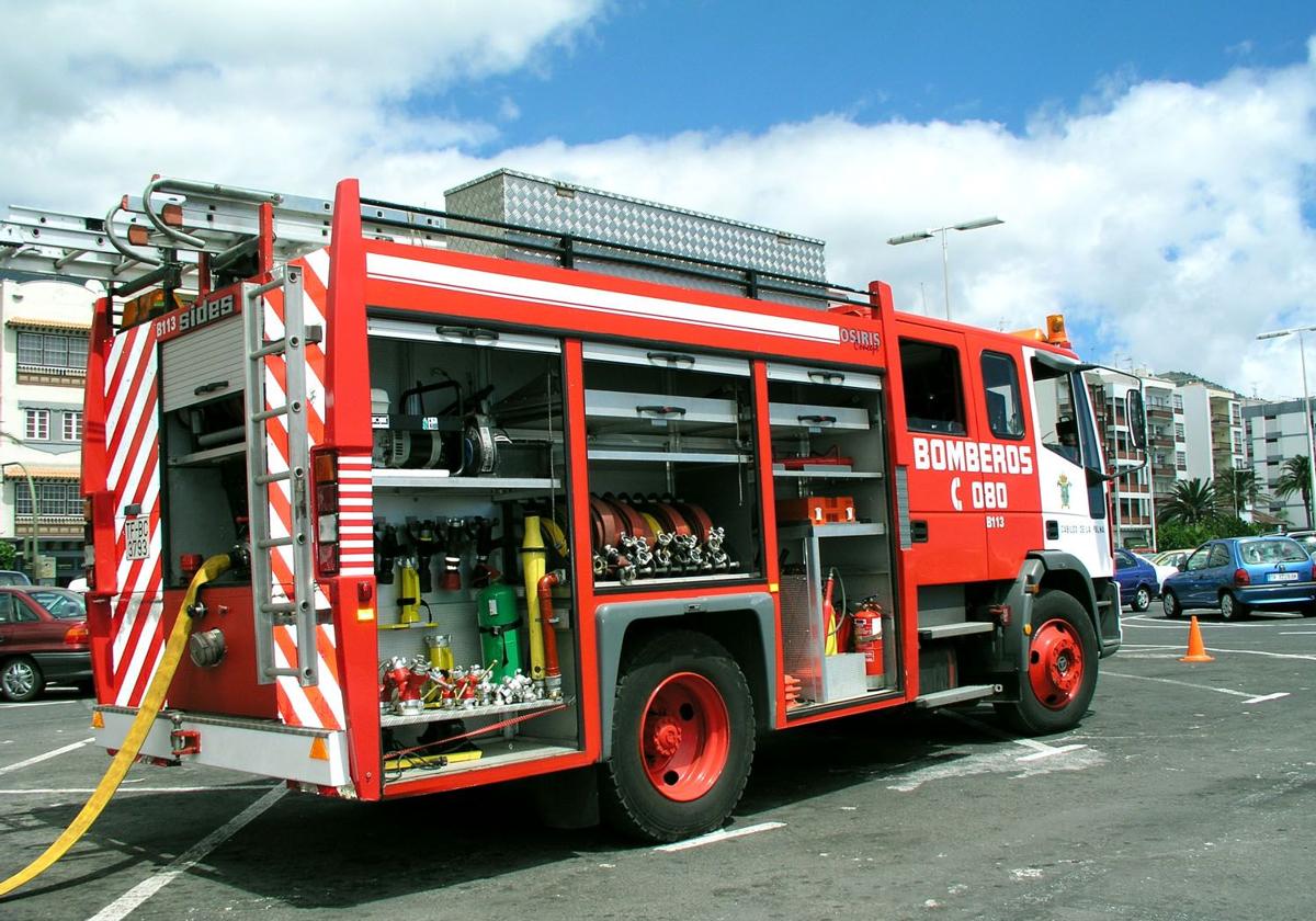 Imagen de archivo de un caminón de bomberos.