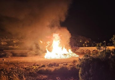 La UD Telde alumbra al municipio por la noche de San Juan