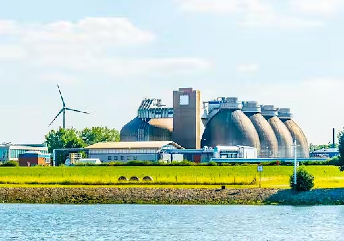 Planta de biogás en Bremen (Alemania).
