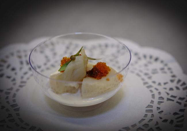 Vieira en crema de almendras de José Rojano