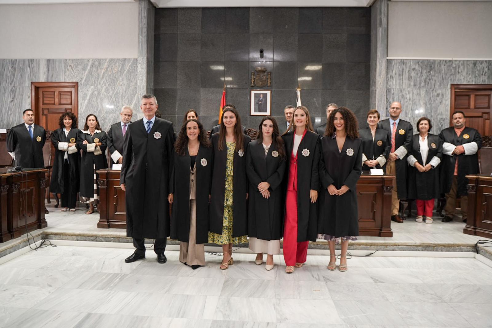 Imágenes del acto de jura de jueces y nuevos magistrados celebrado en el TSJC