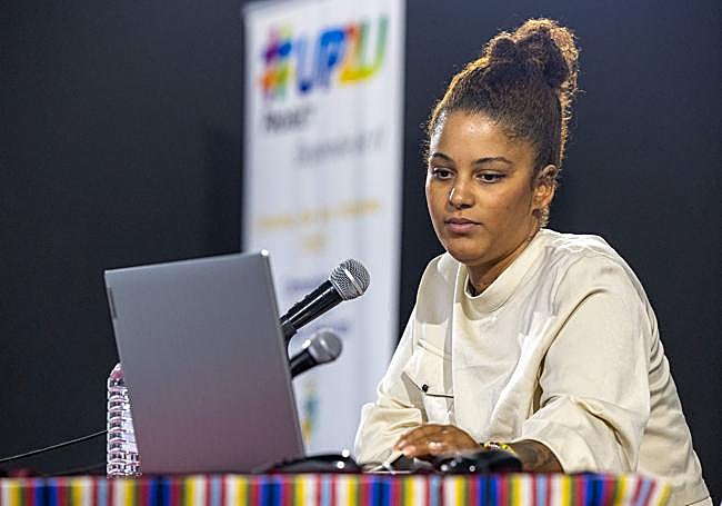 La fundadora del Proyecto Focus Juventud, Wynna Zady, durante su intervención.
