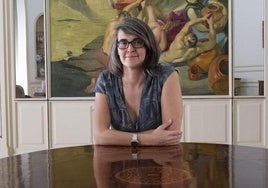 Carmina Gustrán, en la Delegación del Gobierno en la capital grancanaria.