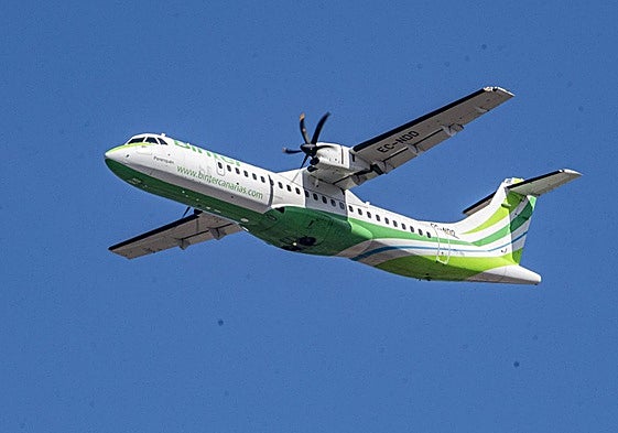 Imagen de archivo de un avión de Binter.