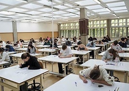 Imagen de la convocatoria ordinaria de la PAU 2025 en el campus de Tafira.