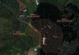 Recreación de cómo quedaría el área recreativa una vez hecha la ampliación.