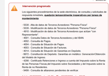 El Gobierno solventa parte de la avería en sus servicios digitales