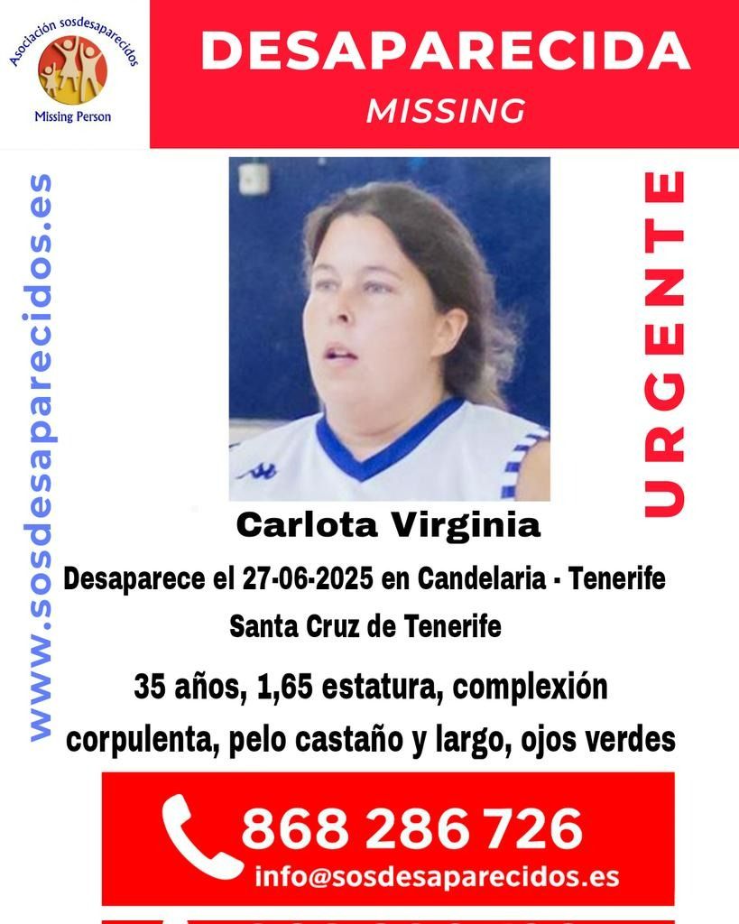 Cartel de la desaparecida.