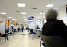Imagen de una plataforma de atención presencial.