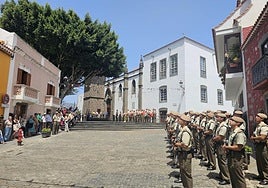 Acto de homenaje a los milicianos caídos en la Batalla del Batán del año 1599.