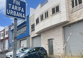 Imagen de una de la señales que los vecinos piden retirar.