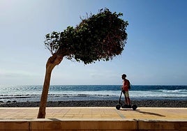 Jornada de calor y viento en Gran Canaria.