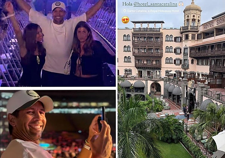 Fernando Verdasco y Ana Boyer compartieron en sus redes los momentos vividos en el Gran Canaria Live Fest con el concierto de Enrique Iglesias.