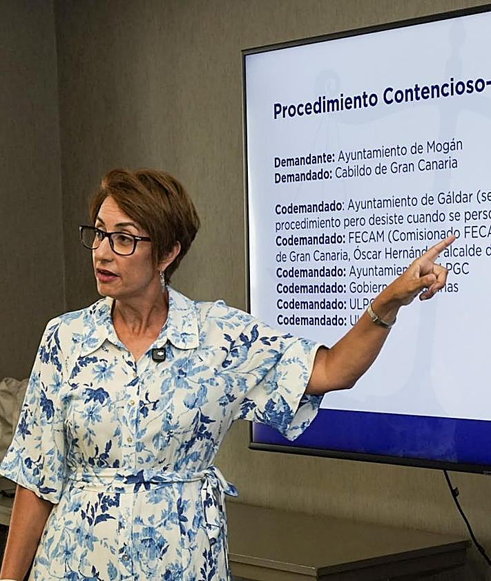 Imagen secundaria 2 - El TSJC vuelve a dar la razón a Mogán frente al Cabildo en el pleito por el Fdcan