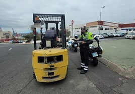 Imagen del agente de la Policía Local de Las Palmas de Gran Canaria.