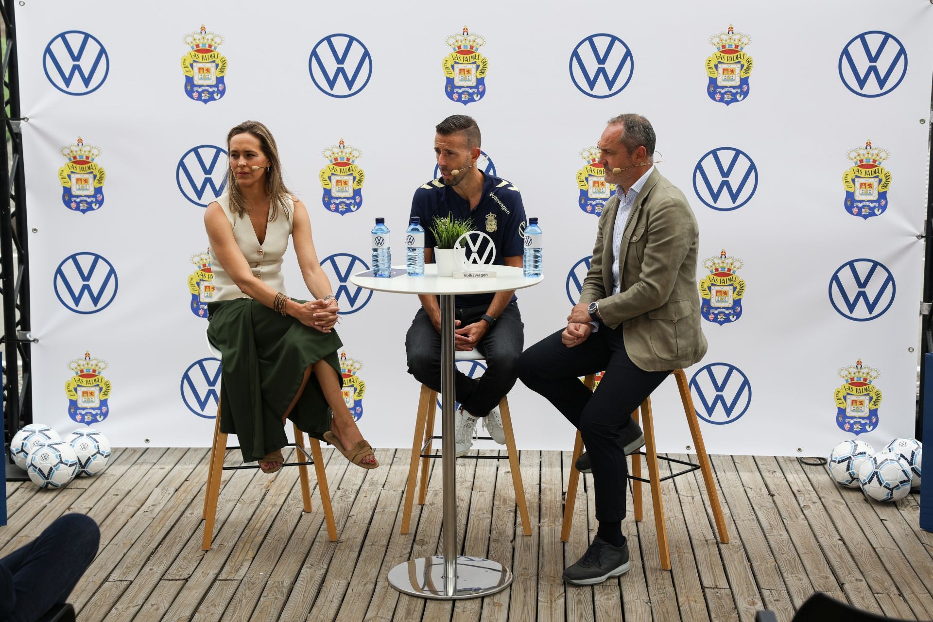 Magüi Melían, Luis García y Luis Helguera.