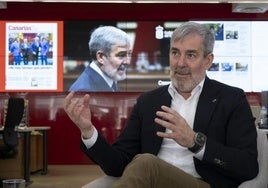 El presidente de Canarias, Fernando Clavijo, en las dependencias de CANARIAS7.
