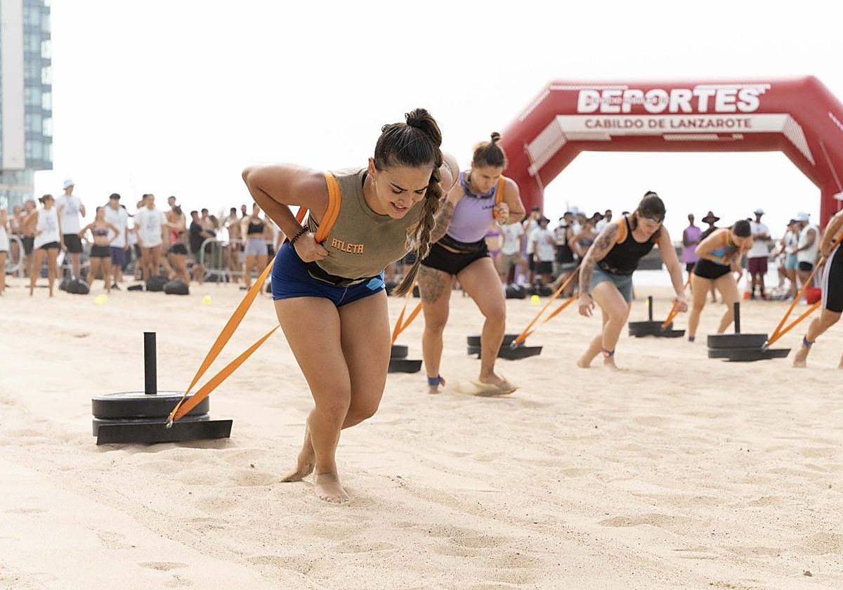 Participantes en una prueba celebrada en Arrecife.