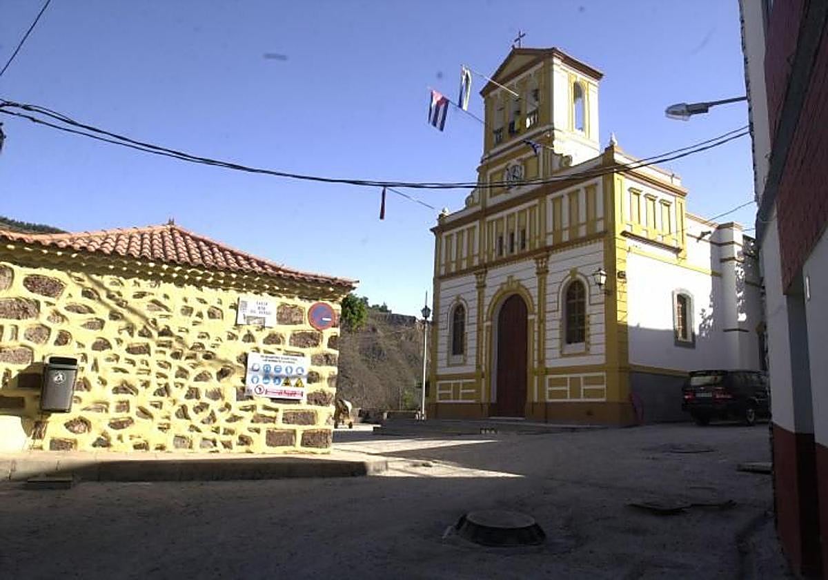 Iglesia del barrio de Las Lagunetas, en las cumbres de San Mateo.