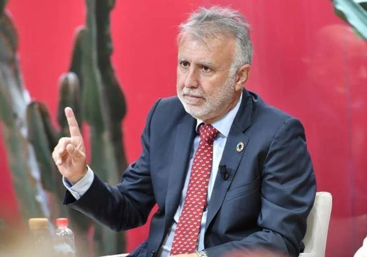 Ángel Víctor Torres, en una imagen de archivo en el Foro Canarias7.