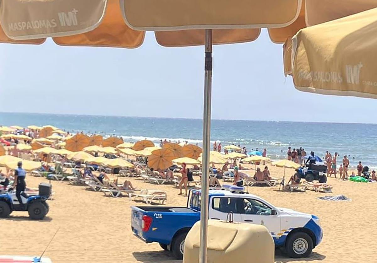 Refuerzan la vigilancia contra la venta ambulante en Maspalomas