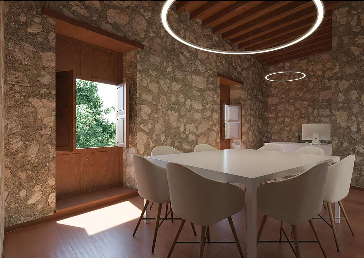 Imagen secundaria 1 - Infografías de diferentes estancias del edificio.