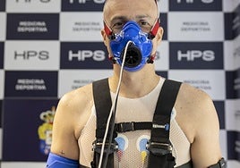 Kirian Rodríguez, durante su reconocimiento médico.