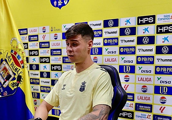 Presentación de Sergio Barcia como nuevo jugador de la UD Las Palmas.