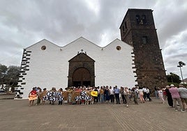 Manifestación celebrada este domingo.