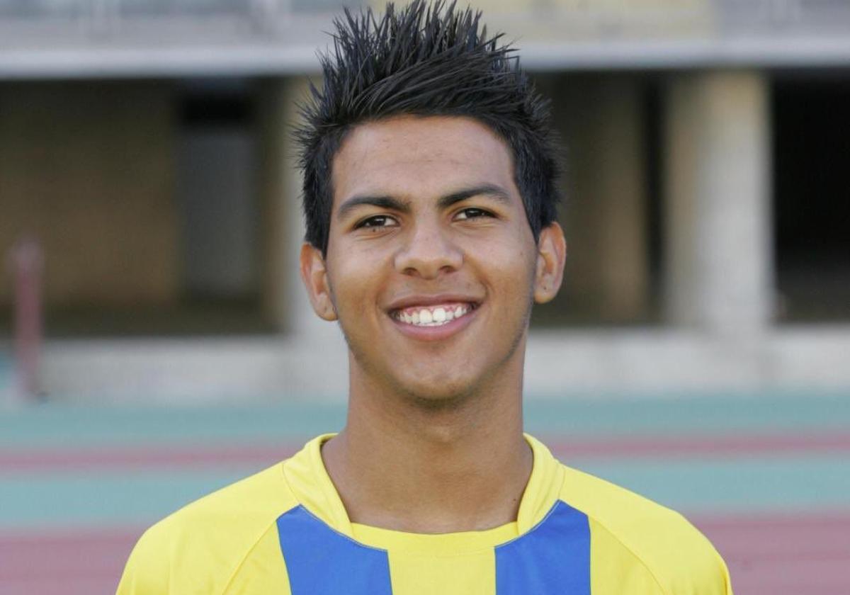 Viera, en su etapa de filiales de la UD Las Palmas.