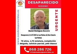 Cartel facilitado por la organización SOS Desaparecidos