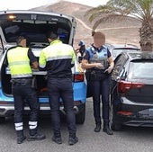 imagen de la actuación policial en Las Coloradas.