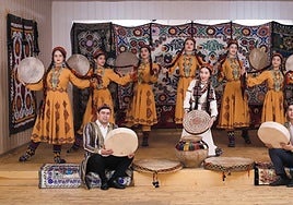 El grupo tayiko Gaffar Valamzade, que no podrá actuar en Gran Canaria.