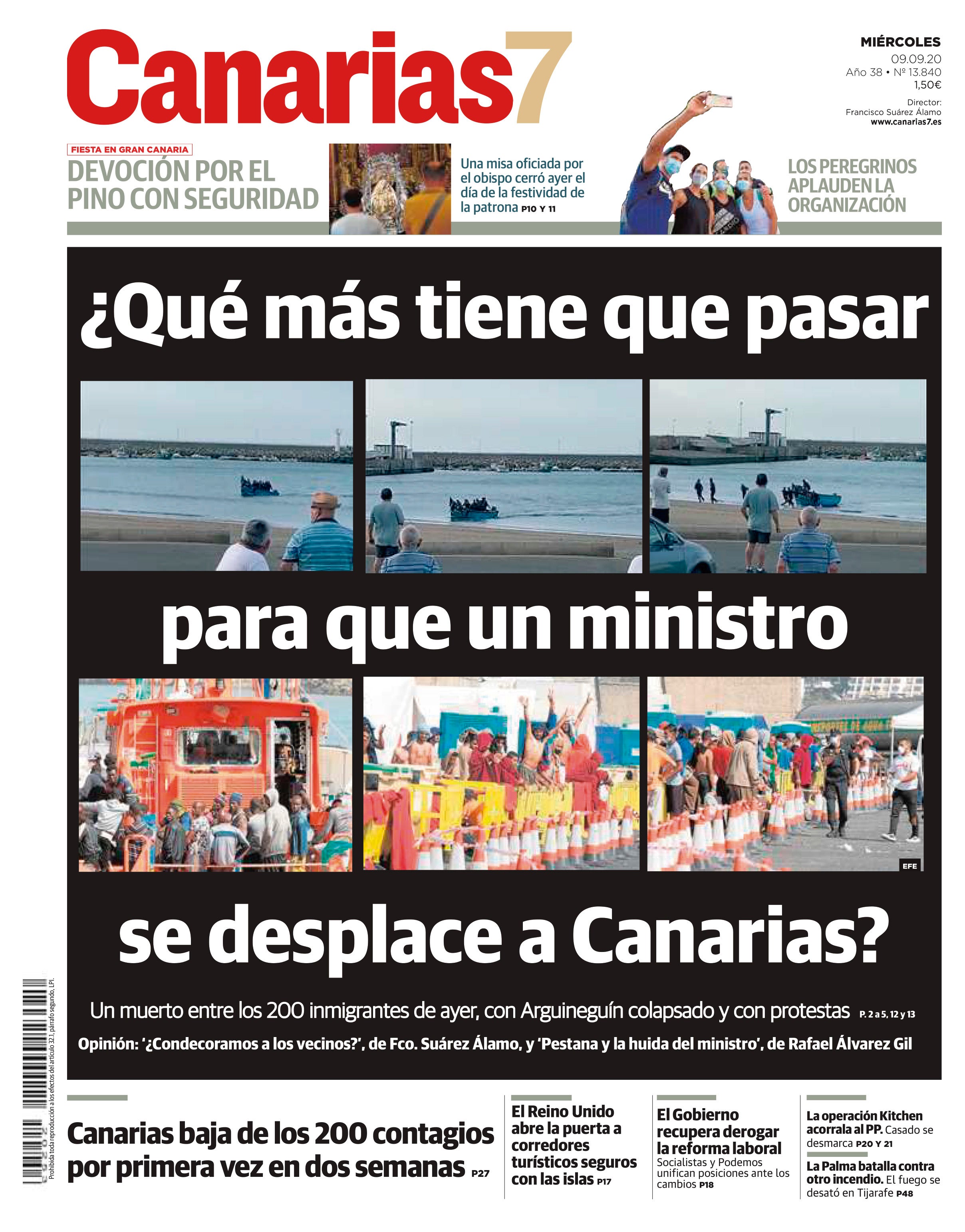 Las portadas que señalaron el campamento de Arguineguín