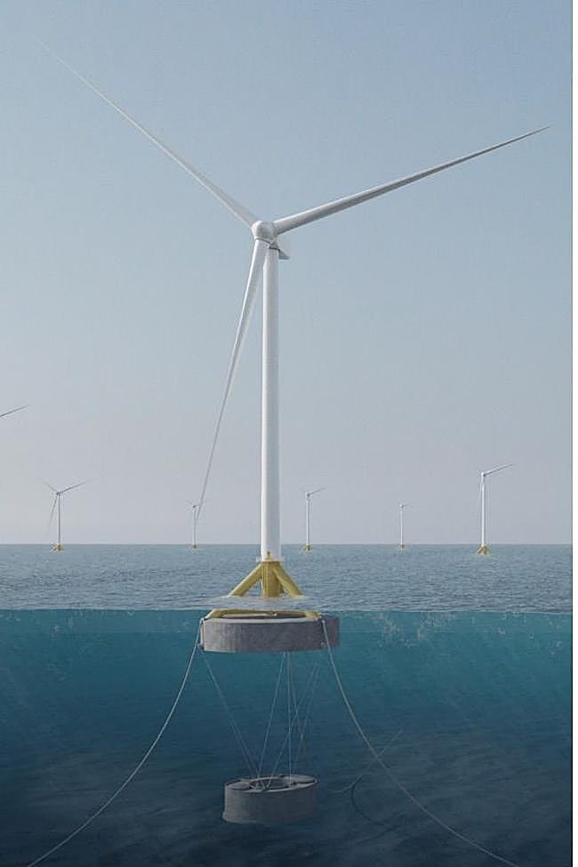 El prototipo Wheel consta de dos tanques, uno para su flotabilidad y otro hundido.