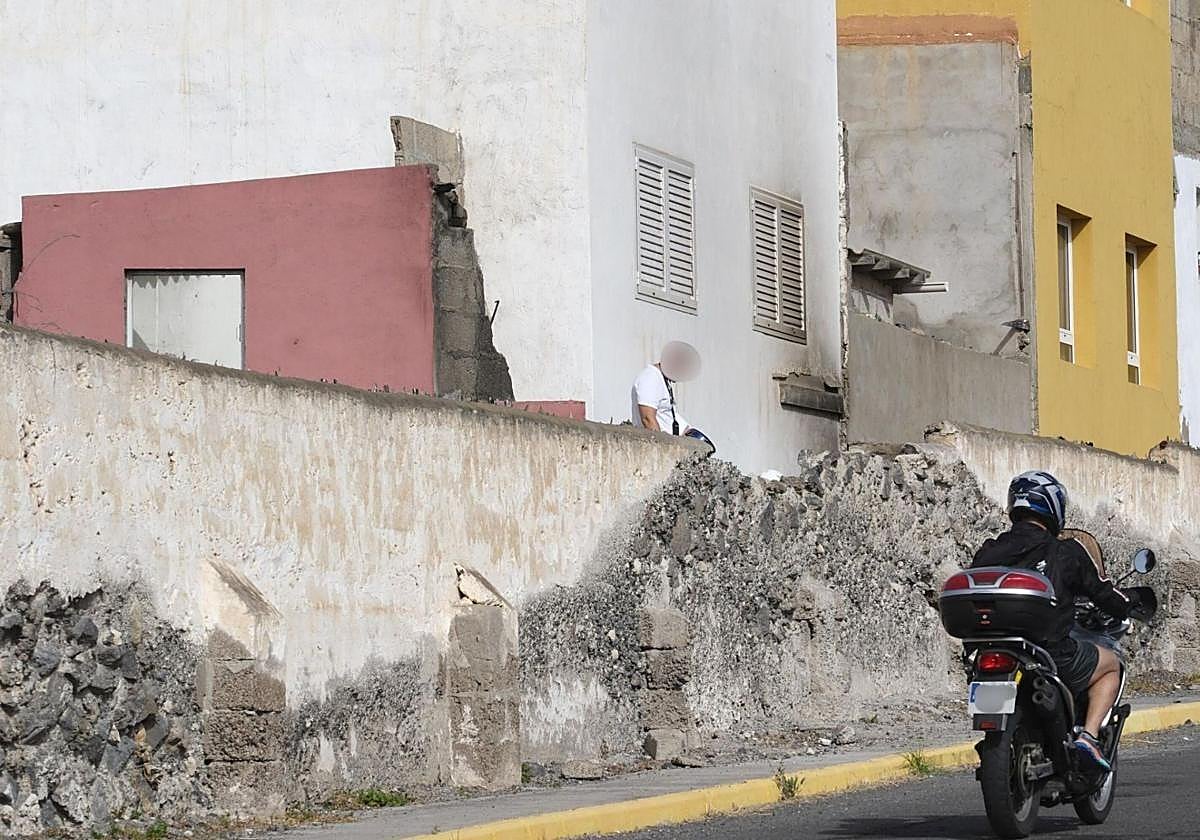 Imagen del recinto en el que se produjo la presunta agresión, en el barrio de La Isleta.