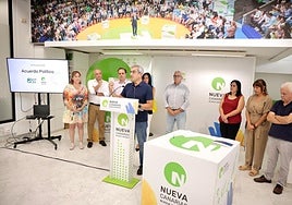 Un momento del acto en la sede de NC-BC de Las Palmas de Gran Canaria.