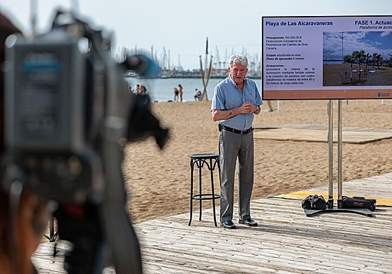 Imagen de Pedro Quevedo el pasado viernes en Alcaravaneras.