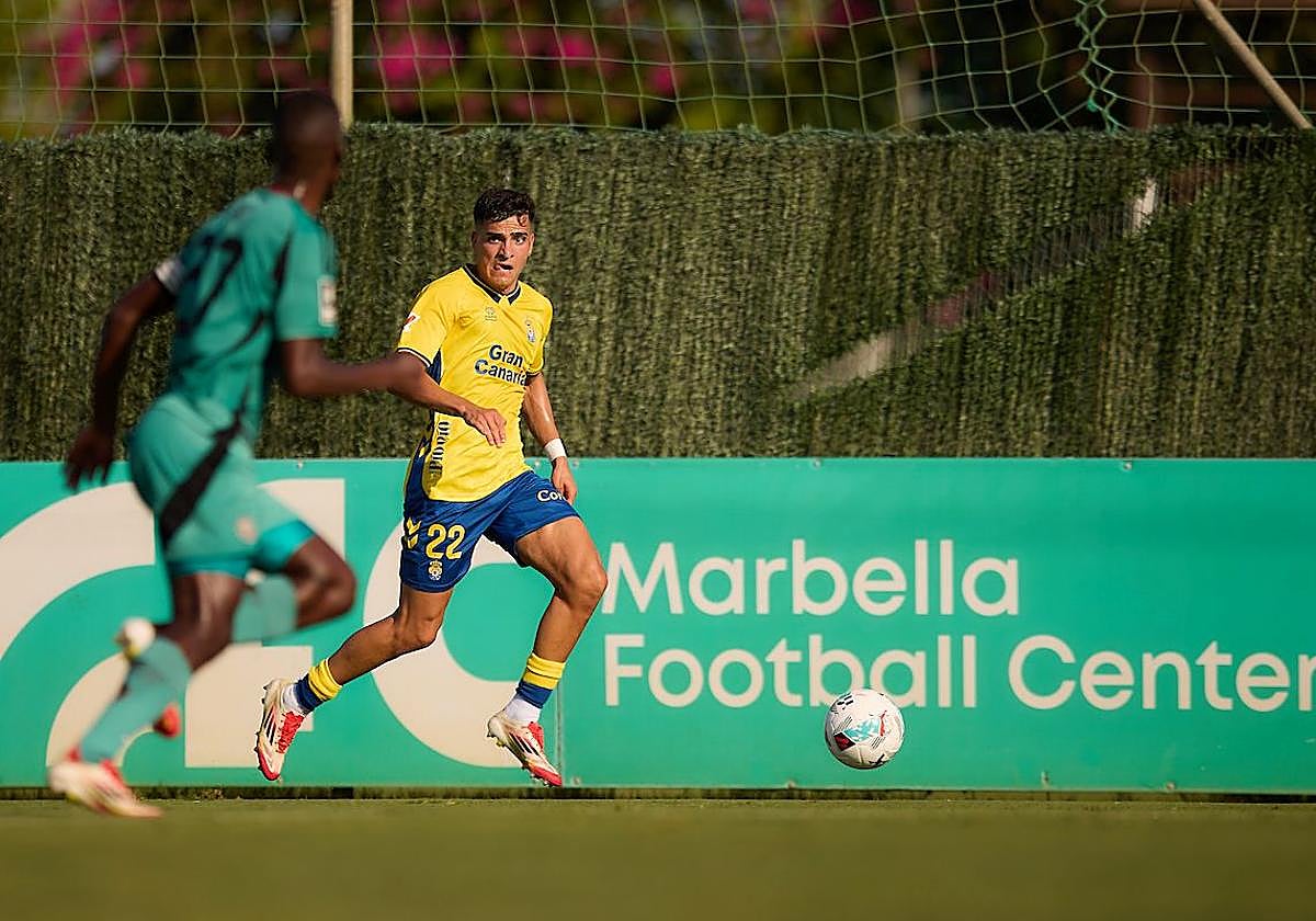 Ale García, en el primer amistoso de esta pretemporada frente al Orlando Pirates.