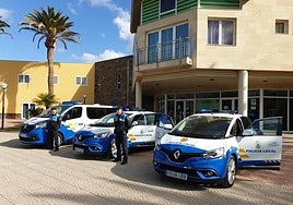 Imagen de archivo de policías de Santa Lucía de Tirajana.