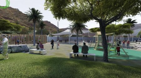 Recreación del futuro parque de Las Charcas incluida en el proyecto.